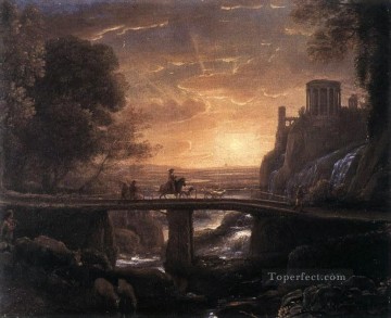  Magi Painting - Imaginary View of Tivoli landscape Claude Lorrain